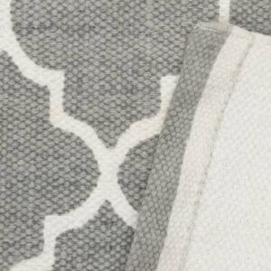 Blue Geometrics Handmade Cotton Carpet